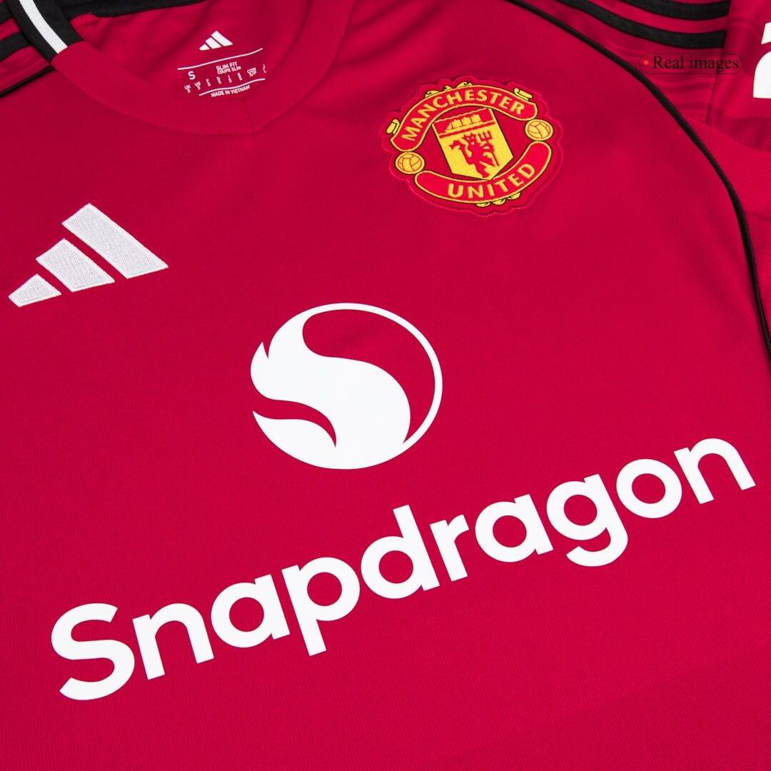 B.FERNANDES #8 Manchester United Hjemme Herrer Fan-drakt 2025/26