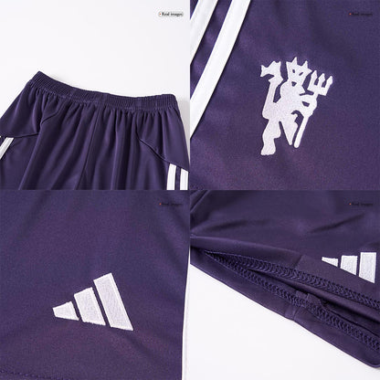 Manchester United Borte Barn Drakt + Shorts 2025/26