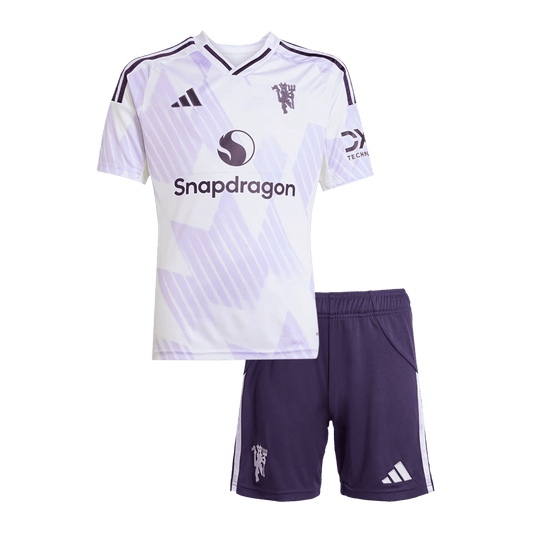Manchester United Borte Barn Drakt + Shorts 2025/26