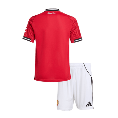 Manchester United Hjemme Barn Drakt + Shorts 2025/26