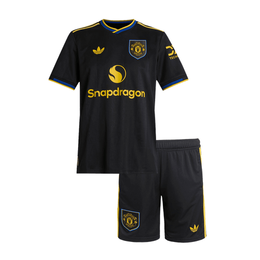 Manchester United Tredje Barn Drakt + Shorts 2025/26