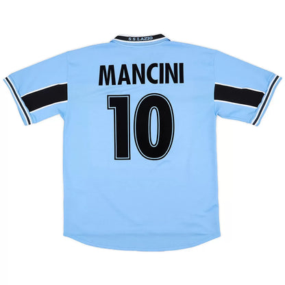 MANCINI #10 Lazio 1998/00 Hjemme Retro drakt