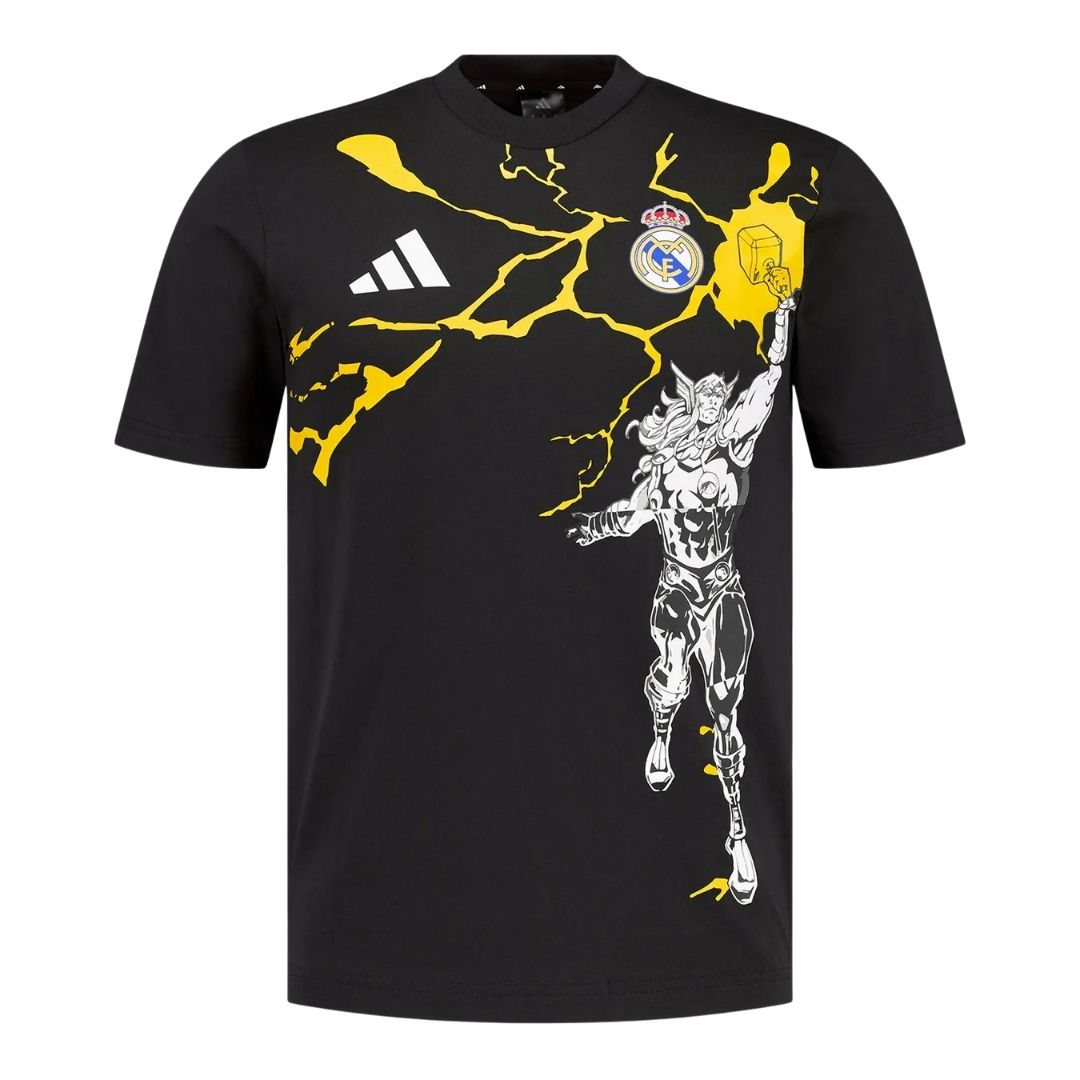 Real Madrid Marvel Warm Up Svart Herrer Oppvarmingsdrakt 2025/26