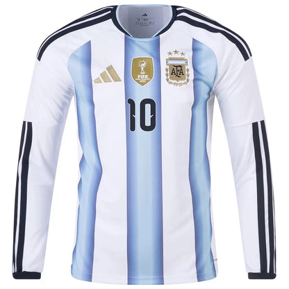 Argentina Hjemme Herrer Fan-drakt Langermet MESSI #10 – VM 2026