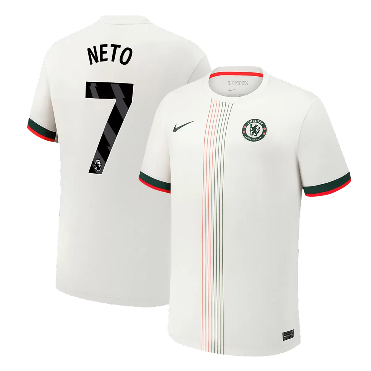 NETO #7 Chelsea Borte Hvit Herrer Fan-drakt 2025/26