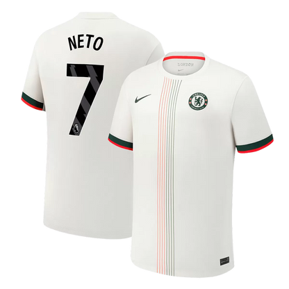 NETO #7 Chelsea Borte Hvit Herrer Fan-drakt 2025/26