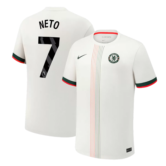 NETO #7 Chelsea Borte Hvit Herrer Fan-drakt 2025/26
