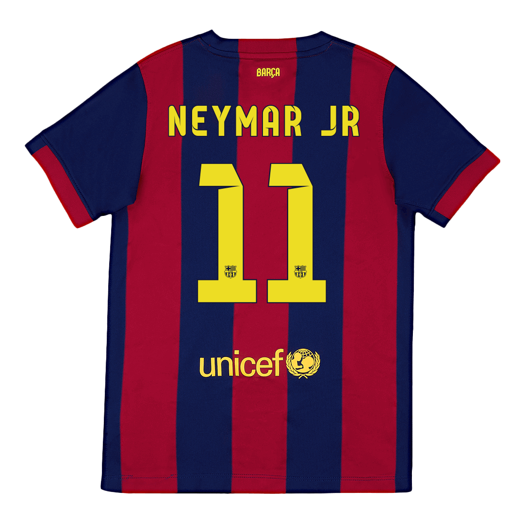 Barcelona NEYMAR JR #11 Barcelona 2014/15 Hjemme Retro drakt