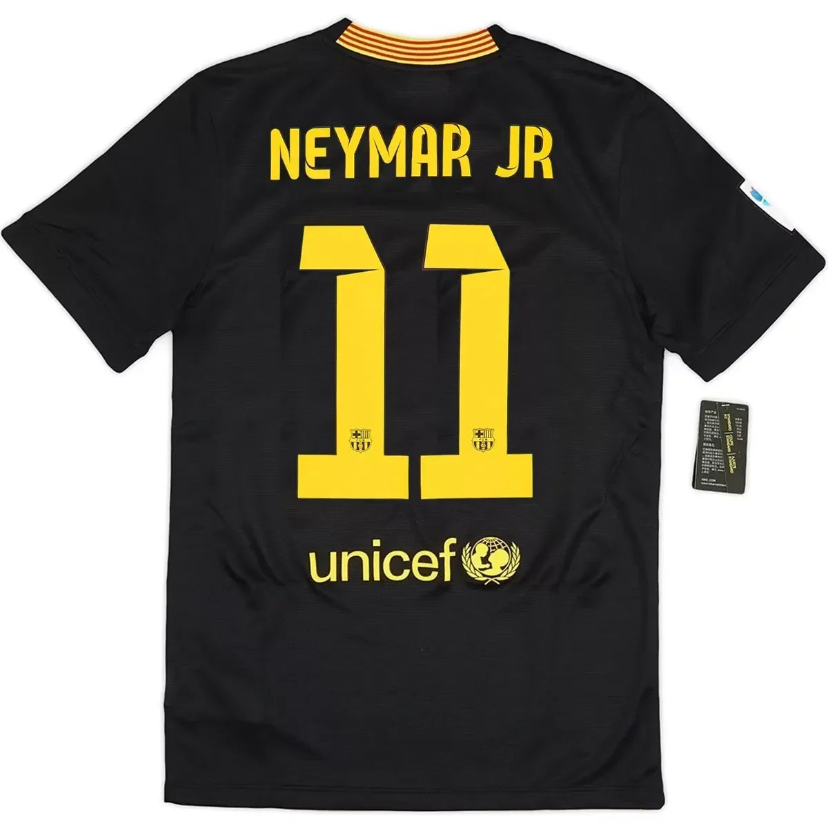 Neymar Jr #11 Barcelona 2013/14 Tredje Retro drakt