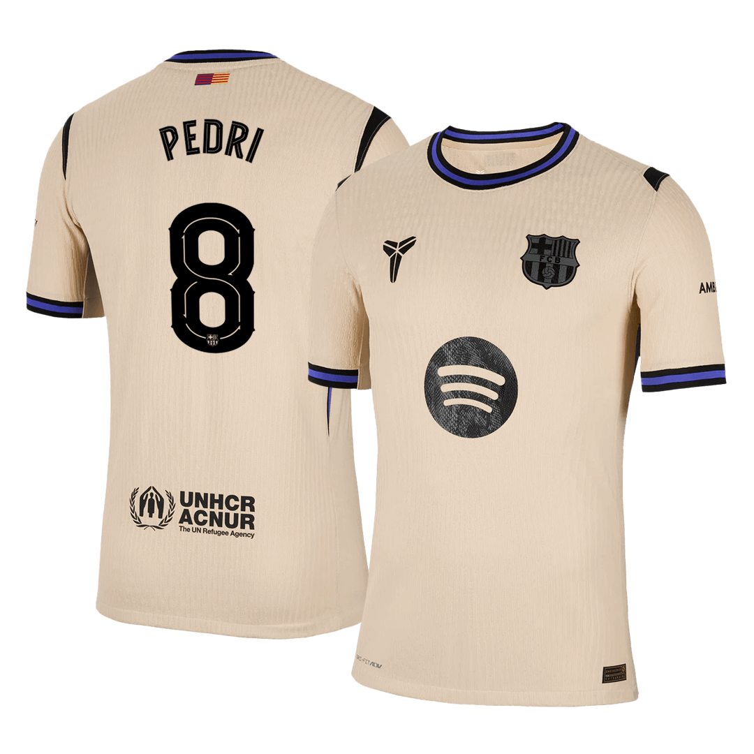 PEDRI #8 Barcelona Borte UCL Herrer Matchdrakt 2025/26
