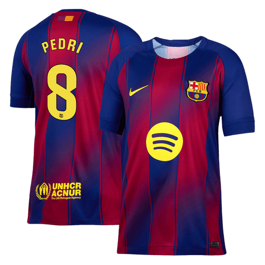 PEDRI #8 Barcelona Hjemme Herrer Fan-drakt 2025/26