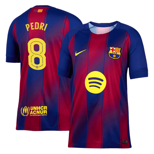 PEDRI #8 Barcelona Hjemme UCL Herrer Fan-drakt 2025/26
