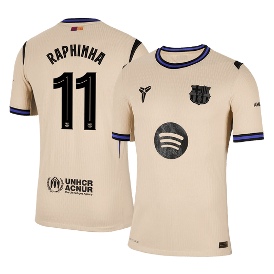 RAPHINHA #11 Barcelona Borte UCL Herrer Matchdrakt 2025/26