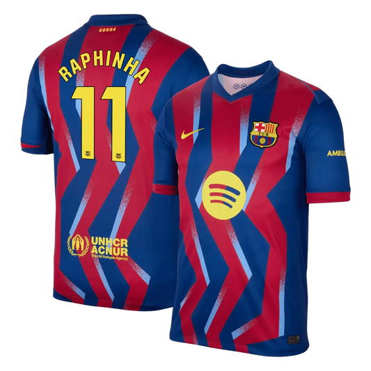 RAPHINHA #11 Barcelona Fjerde 'El Clásico' Herrer Fan-drakt 2025/26