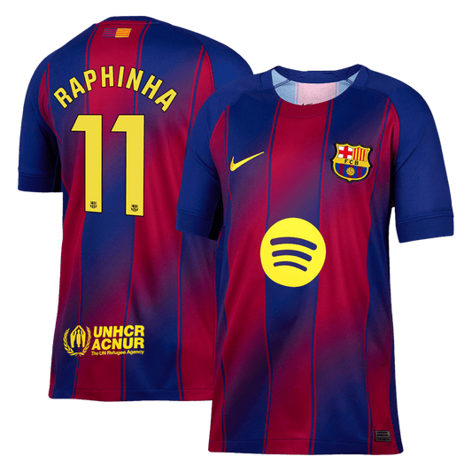 RAPHINHA #11 Barcelona Hjemme Herrer Fan-drakt 2025/26