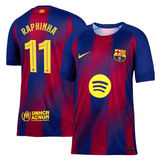 RAPHINHA #11 Barcelona Hjemme UCL Herrer Fan-drakt 2025/26