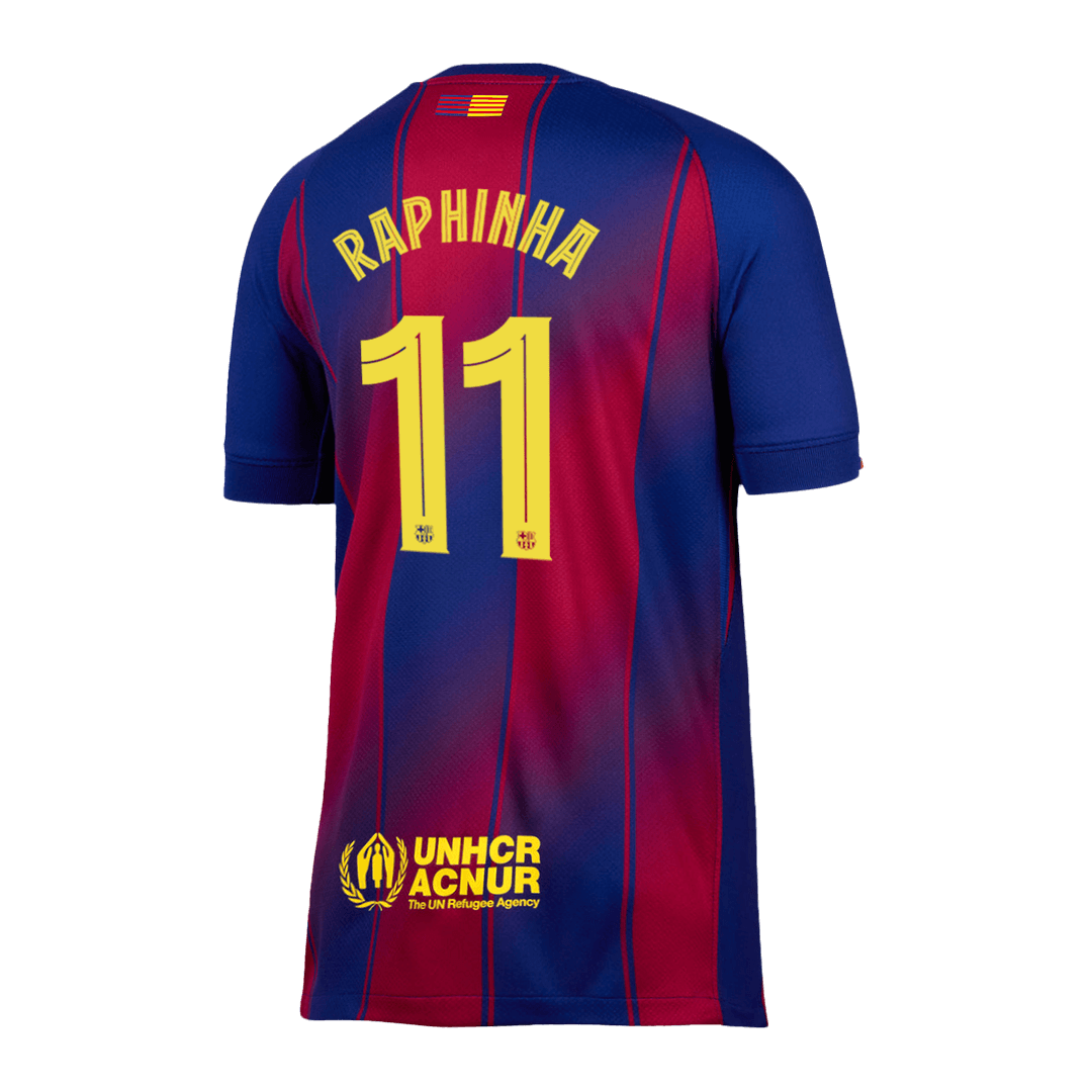 RAPHINHA #11 Barcelona Hjemme UCL Herrer Fan-drakt 2025/26