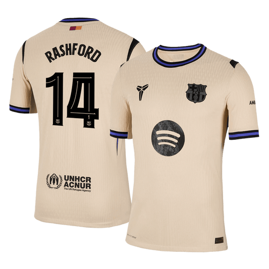 RASHFORD #14 Barcelona Borte UCL Herrer Matchdrakt 2025/26
