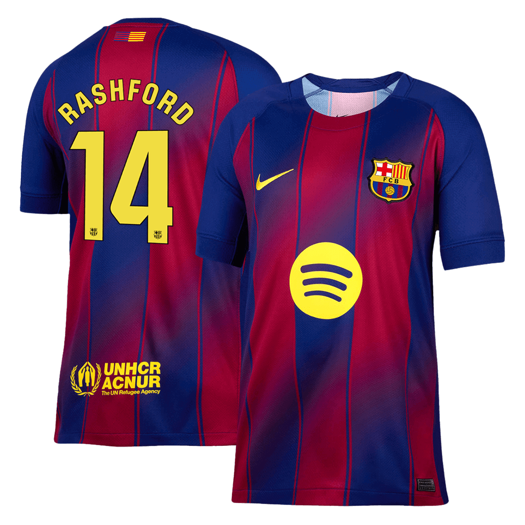 RASHFORD #14 Barcelona Hjemme Herrer Fan-drakt 2025/26