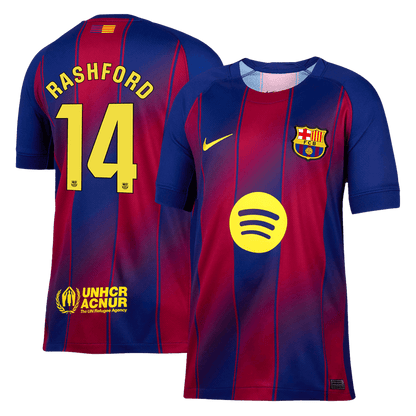 RASHFORD #14 Barcelona Hjemme Herrer Fan-drakt 2025/26