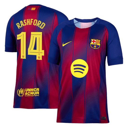 RASHFORD #14 Barcelona Hjemme UCL Herrer Fan-drakt 2025/26