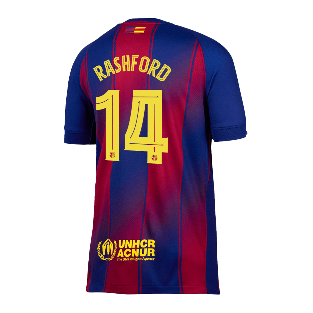 RASHFORD #14 Barcelona Hjemme UCL Herrer Fan-drakt 2025/26