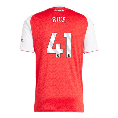 RICE #41 Arsenal Hjemme Rød Herrer Fan-drakt 2025/26