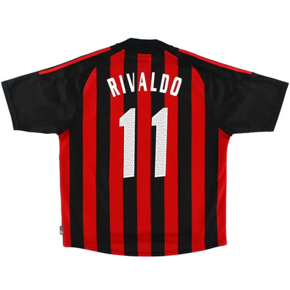RIVALDO #10 AC Milan 2002/03 Hjemme Retro drakt