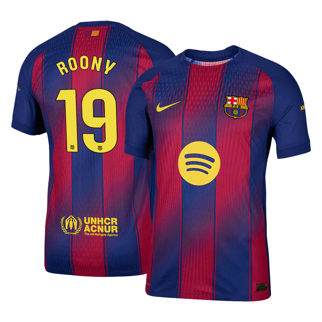 ROONY #19 Barcelona Hjemme Herrer Matchdrakt 2025/26