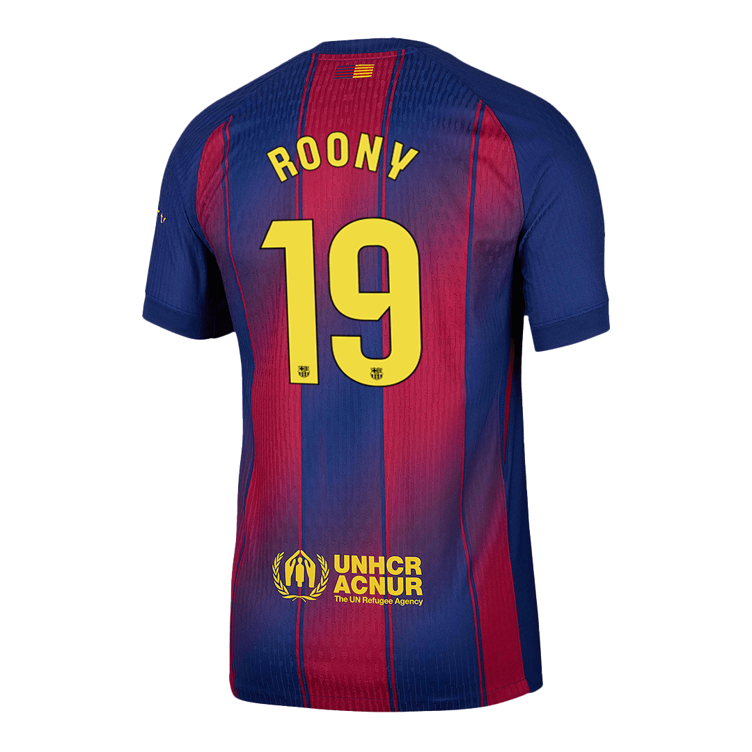 ROONY #19 Barcelona Hjemme Herrer Matchdrakt 2025/26