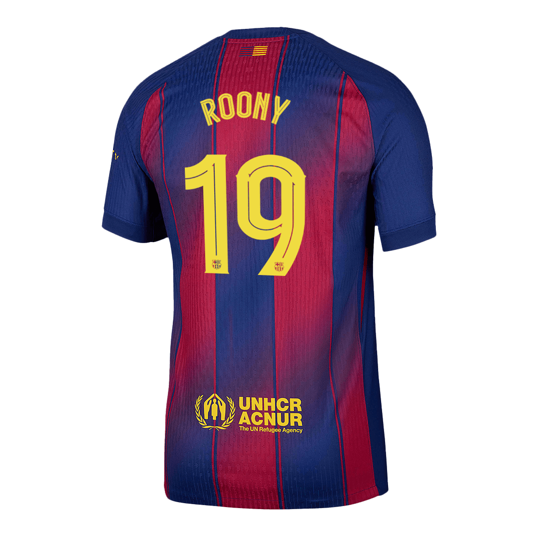 ROONY #19 Barcelona Hjemme UCL Herrer Matchdrakt 2025/26