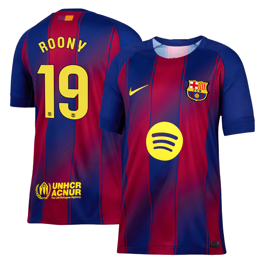 ROONY #19 Barcelona Hjemme Herrer Fan-drakt 2025/26