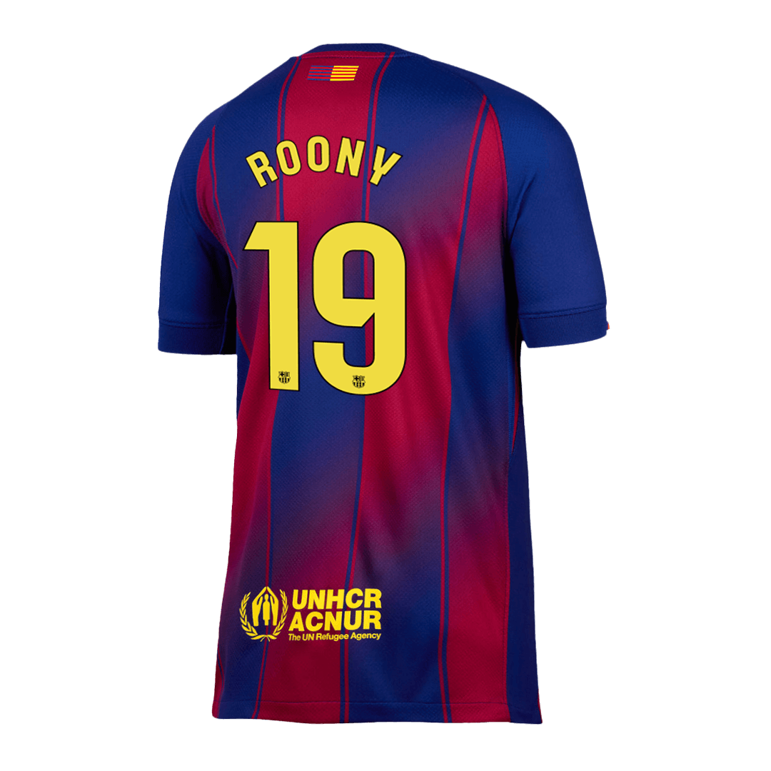 ROONY #19 Barcelona Hjemme Herrer Fan-drakt 2025/26