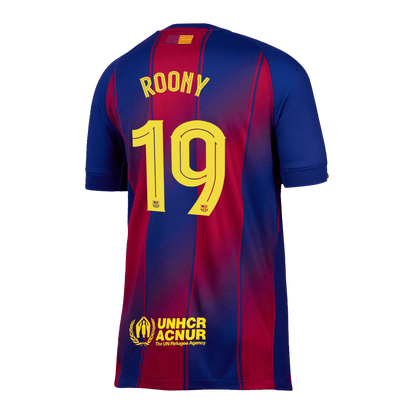 ROONY #19 Barcelona Hjemme UCL Herrer Fan-drakt 2025/26