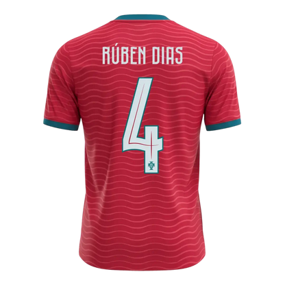 Portugal Hjemme Herrer Fan-drakt RÚBEN DIAS #4 – VM 2026