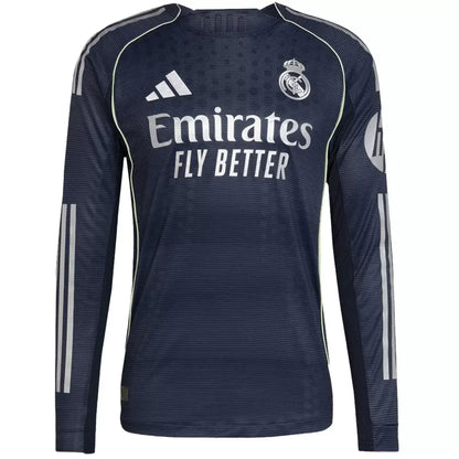 Real Madrid Borte Herrer Matchdrakt 2025/26 Langermet
