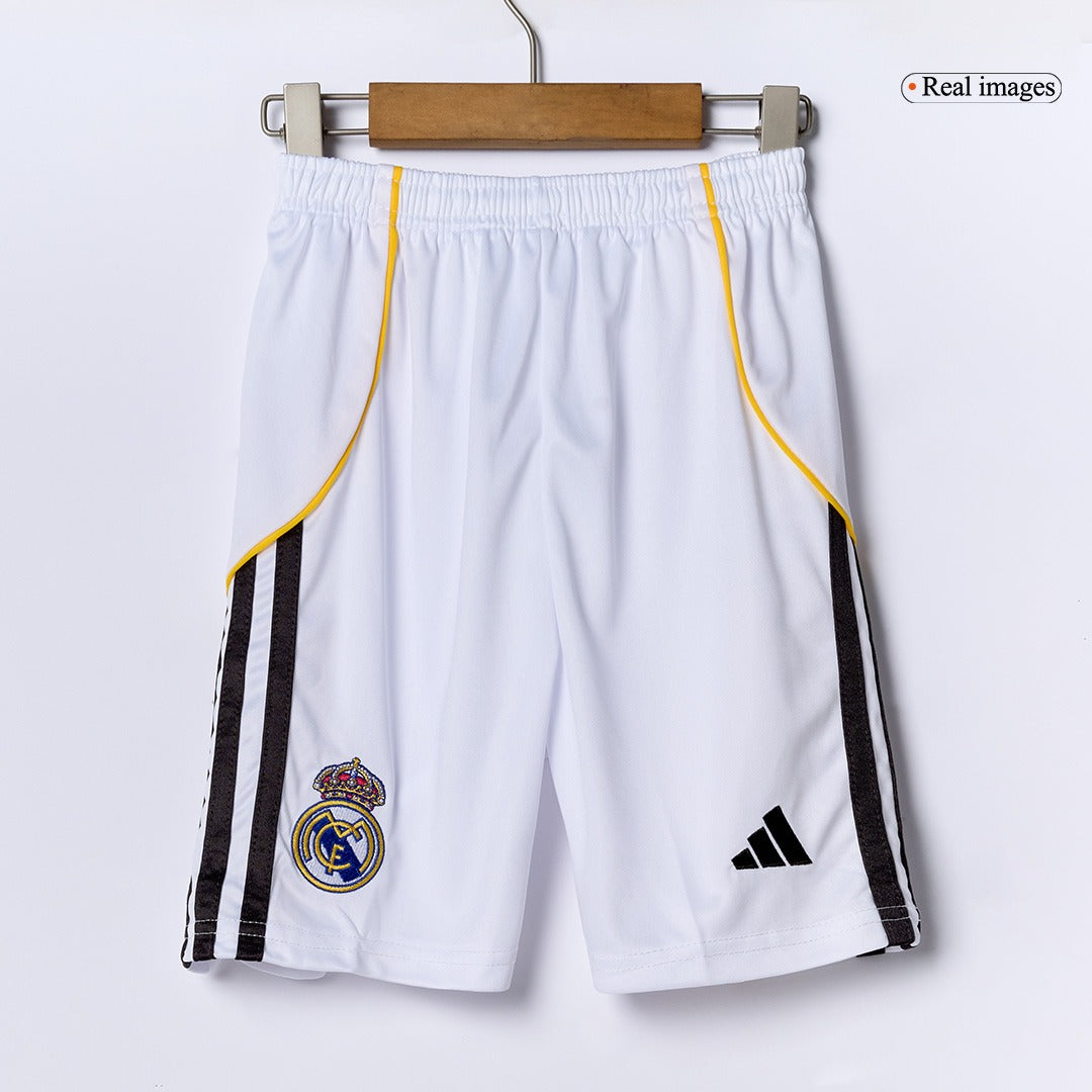 Real Madrid Hjemme Barn Draktsett 2025/26 – Trøye + Shorts + Strømper