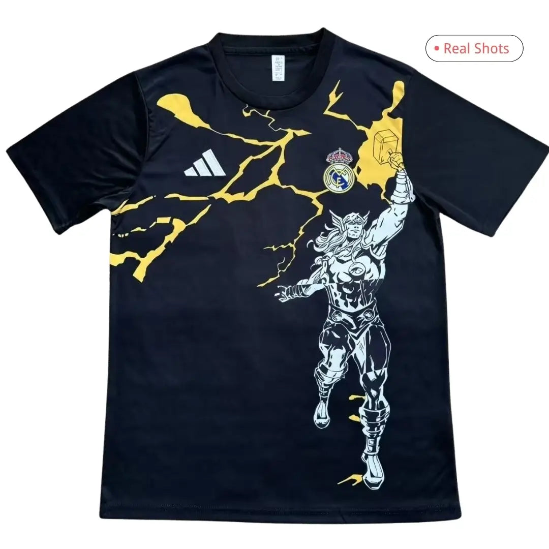 Real Madrid Marvel Warm Up Svart Herrer Oppvarmingsdrakt 2025/26