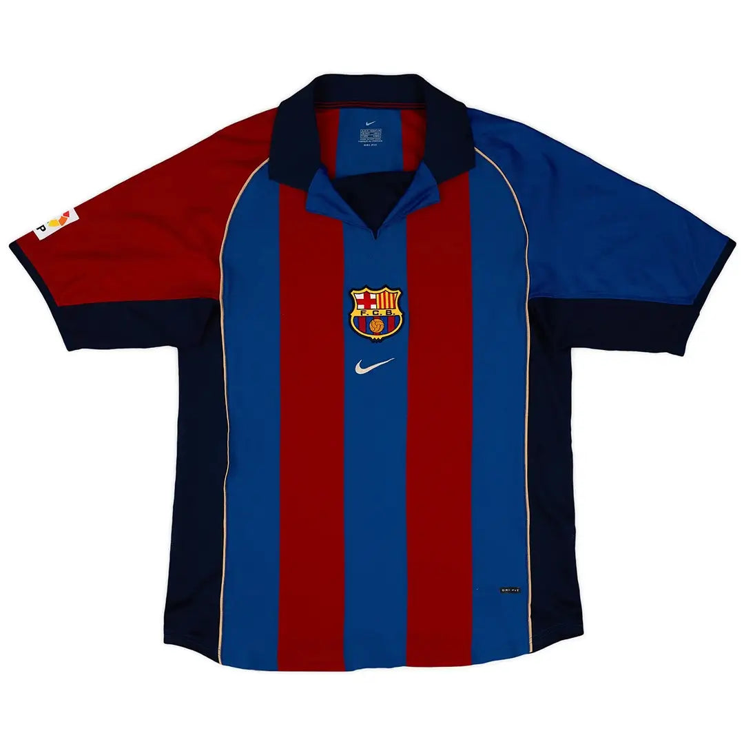 RIVALDO #10 Barcelona 2001/02 Hjemme Retro drakt