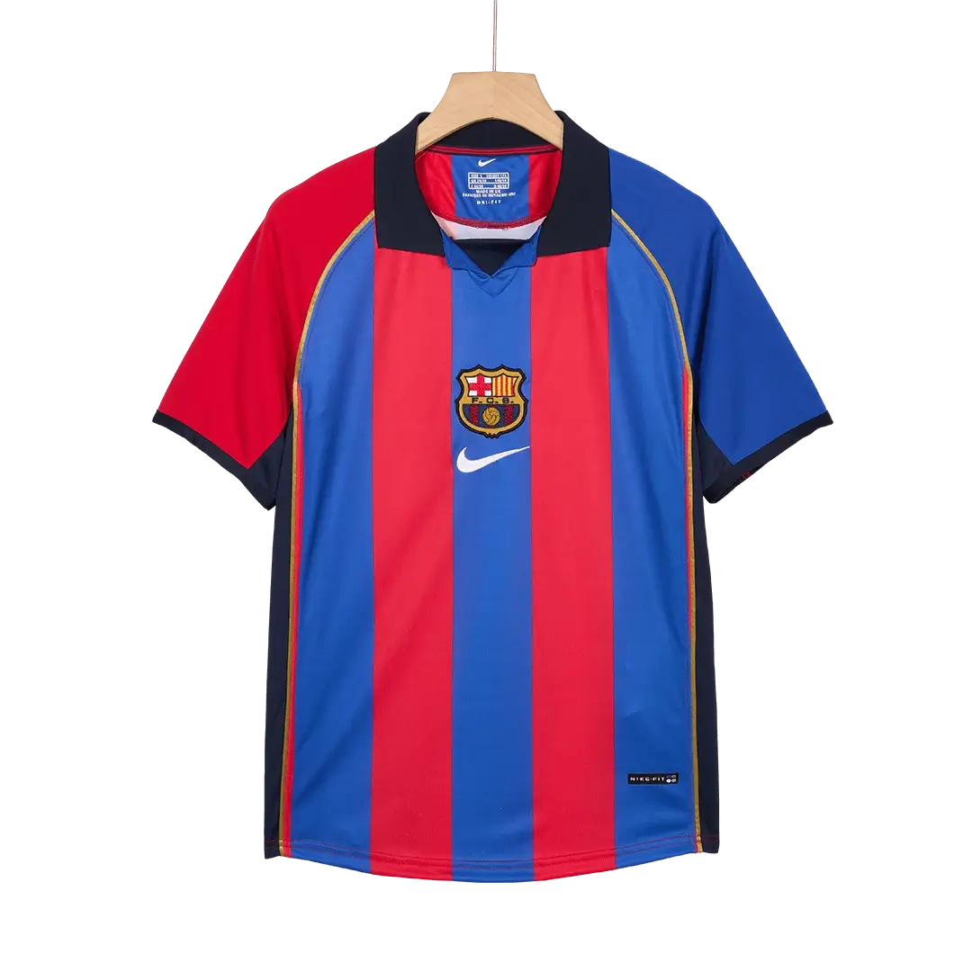 RIVALDO #10 Barcelona 2001/02 Hjemme Retro drakt
