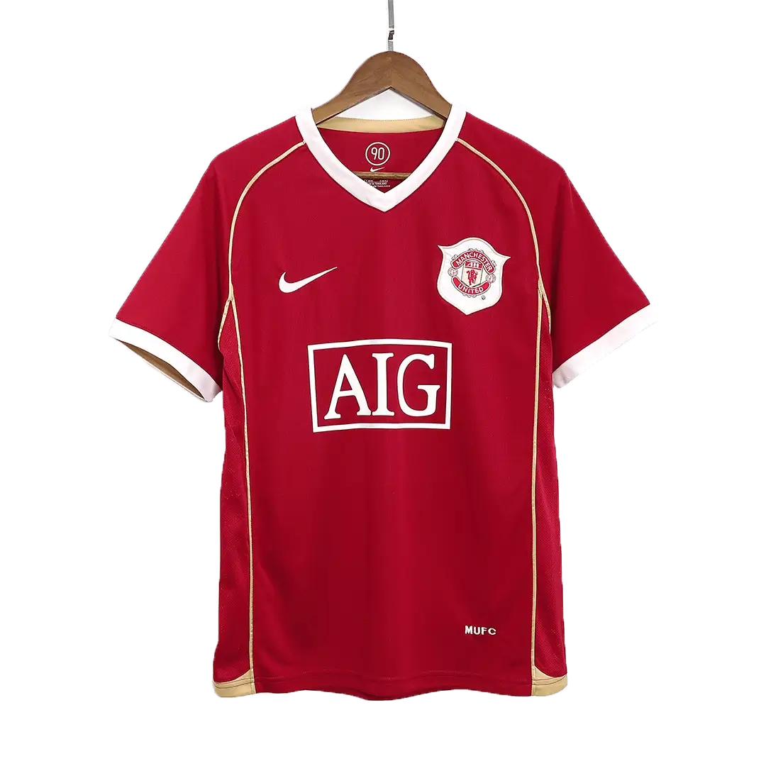 Heinze #4 Manchester United 2006/07 Hjemme Retro drakt