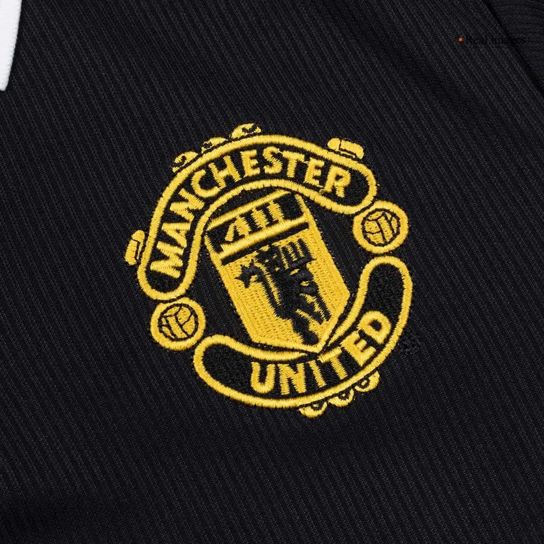 Manchester United 1998/99 Borte Retro drakt Langermet