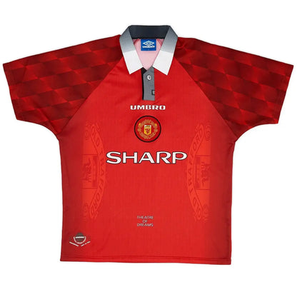 CANTONA #7 Manchester United 1996/98 Hjemme Retro drakt