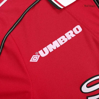 Beckham #7 Manchester United 1998/99 Hjemme Retro drakt