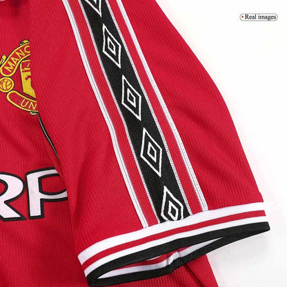 Beckham #7 Manchester United 1998/99 Hjemme Retro drakt