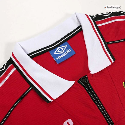 Beckham #7 Manchester United 1998/99 Hjemme Retro drakt
