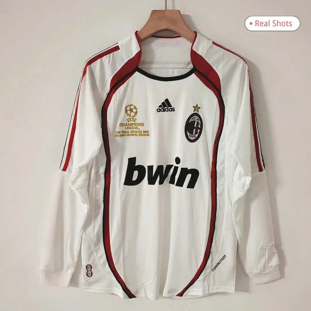 AC Milan 2006/07 Borte Retro drakt Langermet