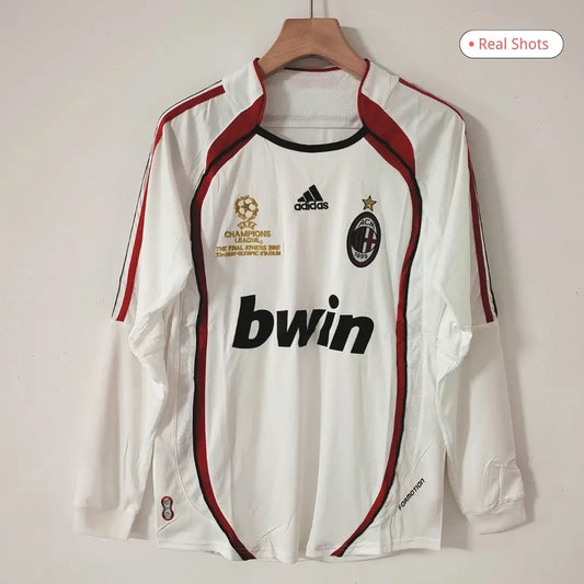 AC Milan 2006/07 Borte Retro drakt Langermet