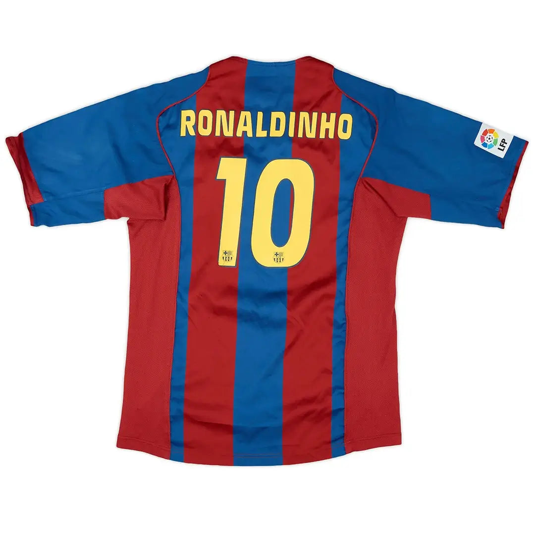 Ronaldinho #10 Barcelona 2004/05 Hjemme Retro drakt