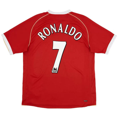 Ronaldo #7 Manchester United 2006/07 Hjemme Retro drakt